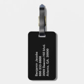 Lächeln der puerto-rikanischen Flagge Gepäckanhänger (Rückseite vertikal)