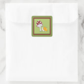 Lächeln der Schnecke durch einen Toadstool Sticker (Tasche)