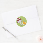 Lächeln der Schnecke durch einen Toadstool Sticker (Umschlag)