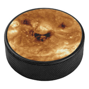 Lächeln der Sonne von der NASA-Sonnenstudio Eishockey Puck
