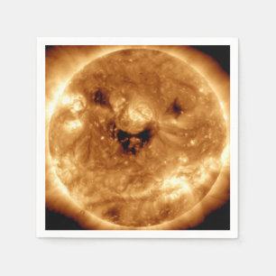 Lächeln der Sonne von der NASA-Sonnenstudio-Papier Serviette