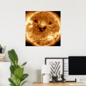 Lächeln der Sonne von der NASA-Sonnenstudio Poster (Heimbüro)