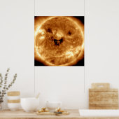 Lächeln der Sonne von der NASA-Sonnenstudio Poster (Küche)
