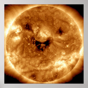 Lächeln der Sonne von der NASA-Sonnenstudio Poster