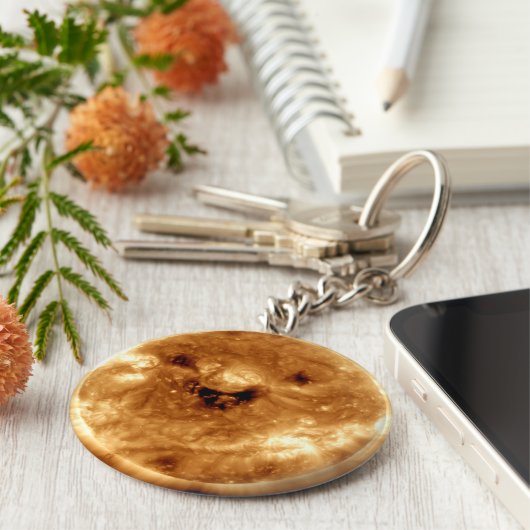 Lächeln der Sonne von der NASA-Sonnenstudio Schlüsselanhänger (Seite)