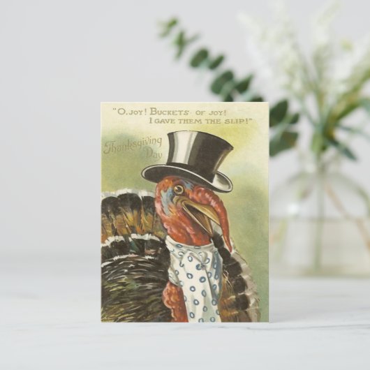 Lächeln der Türkei Top Hat Postkarte (Stehend Vorderseite)