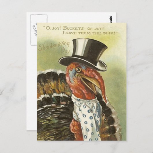 Lächeln der Türkei Top Hat Postkarte (Vorne/Hinten)