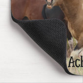 Lächeln des Wildpferds Mousepad (Ecke)