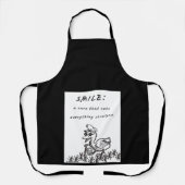 LÄCHELN, DIE KÖRPERN SCHÜRZE (Vorderseite)