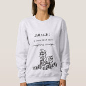 LÄCHELN, DIE KÖRPERN SWEATSHIRT (Vorderseite)
