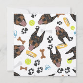 Lächeln Dog Doberman (Vorderseite)