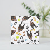 Lächeln Dog Doberman (Stehend Vorderseite)