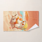 Lächeln Dog - Strandmodus eingeschaltet Badhandtuch Set (Handtuch)