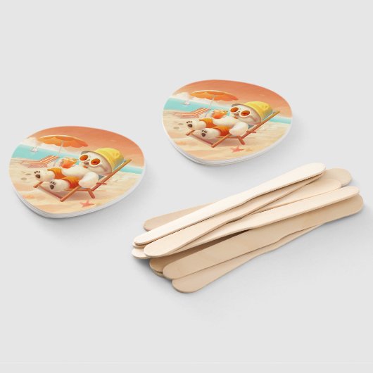 Lächeln Dog - Strandmodus eingeschaltet Fächer (Non-assembled)