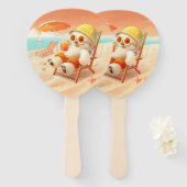 Lächeln Dog - Strandmodus eingeschaltet Fächer (Vorne und Hinten)