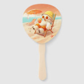 Lächeln Dog - Strandmodus eingeschaltet Fächer (Vorderseite)