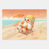 Lächeln Dog - Strandmodus eingeschaltet Geschenkpapier Set (Vorderseite 3)