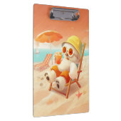 Lächeln Dog - Strandmodus eingeschaltet Klemmbrett (Rechts)