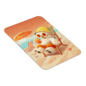 Lächeln Dog - Strandmodus eingeschaltet Magnet (Rechte Seite)