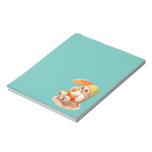 Lächeln Dog - Strandmodus eingeschaltet Notizblock (Rotiert)