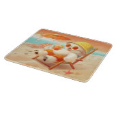 Lächeln Dog - Strandmodus eingeschaltet Schneidebrett (Ecke)