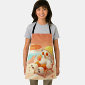 Lächeln Dog - Strandmodus eingeschaltet Schürze (Insitu)