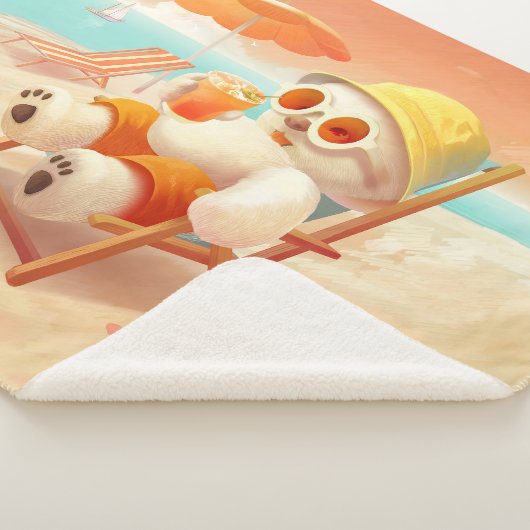 Lächeln Dog - Strandmodus eingeschaltet Sherpadecke (3/4)