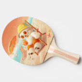 Lächeln Dog - Strandmodus eingeschaltet Tischtennis Schläger (Seitenansicht)
