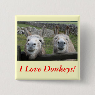 Lächeln Donkeys! Button