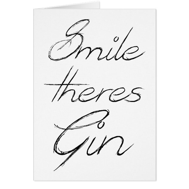 Lächeln dort ist der lustige Gin - (Vorne)
