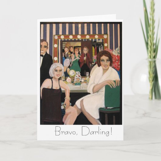 Lächeln einer Premierekarte, Bravo, Liebling! Karte (Vorderseite)