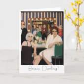 Lächeln einer Premierekarte, Bravo, Liebling! Karte (Gelbe Blume)