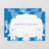 Lächeln Eisbären Spaß Niedlicher Cartoon Kunst (Vorne/Hinten)