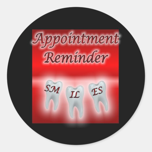 Lächeln Erinnerung Runder Aufkleber (Vorderseite)