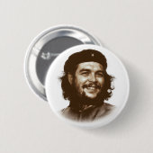 Lächeln Ernesto Che Guevara Button (Vorne & Hinten)