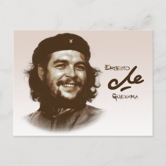 Lächeln Ernesto Che Guevara Postkarte (Vorderseite)
