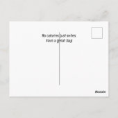 Lächeln, es ist Cookie Time! Postkarte (Rückseite)