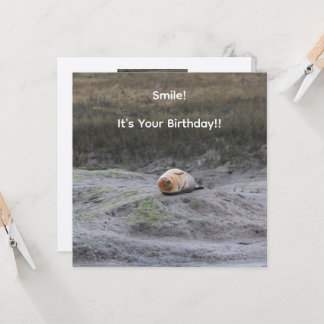 Lächeln! Es ist dein Geburtstag!!' Grußkarte mit S Karte