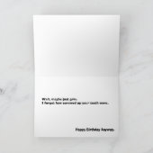 Lächeln, es ist dein Geburtstag! Karte (Innenseite)