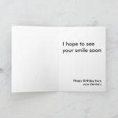 Lächeln! Es ist dein Geburtstag! Karte (Innenseite)