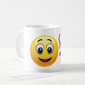 Lächeln - es ist fast Freitag! Tasse (Vorderseite Links)