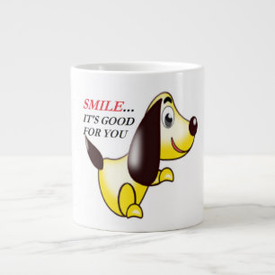 LÄCHELN ... ES IST GUT FÜR DICH Jumbo-Tasse