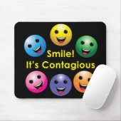 Lächeln! Es ist - Mausunterlage ansteckend Mousepad (Mit Mouse)