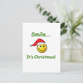 LÄCHELN...ES IST WICHTIG! FEIERTAGSPOSTKARTE (Stehend Vorderseite)