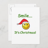 LÄCHELN...ES IST WICHTIG! FEIERTAGSPOSTKARTE (Vorne/Hinten)