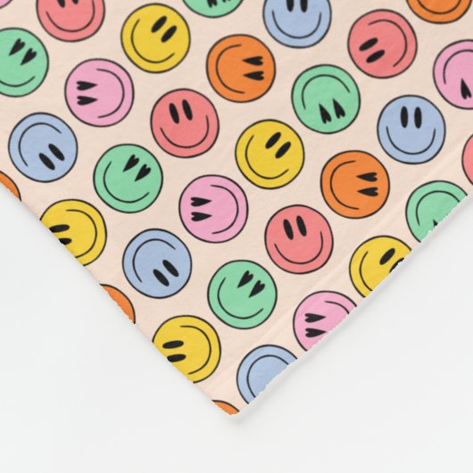 Lächeln Fleecedecke (Ecke)