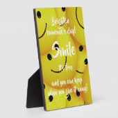 Lächeln, Freundlichkeit fördern Fotoplatte (Seite)