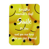 Lächeln, Freundlichkeit fördern Magnet (Vertikal)