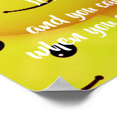Lächeln, Freundlichkeit fördern Poster (Ecke)