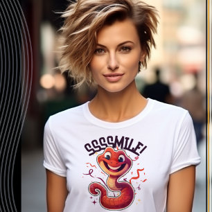 Lächeln! Funny Snake T-Shirt